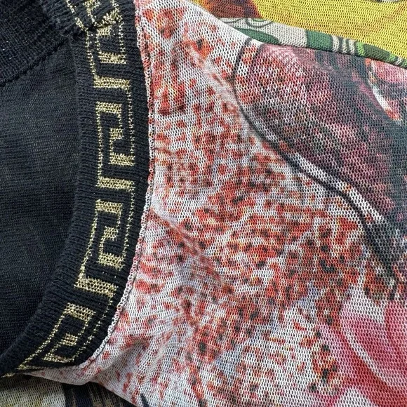 Desigual Womens Artsy Mixed Print Floral Art To Wear XS Garden Fairy Top Lined - Picture 3 of 12